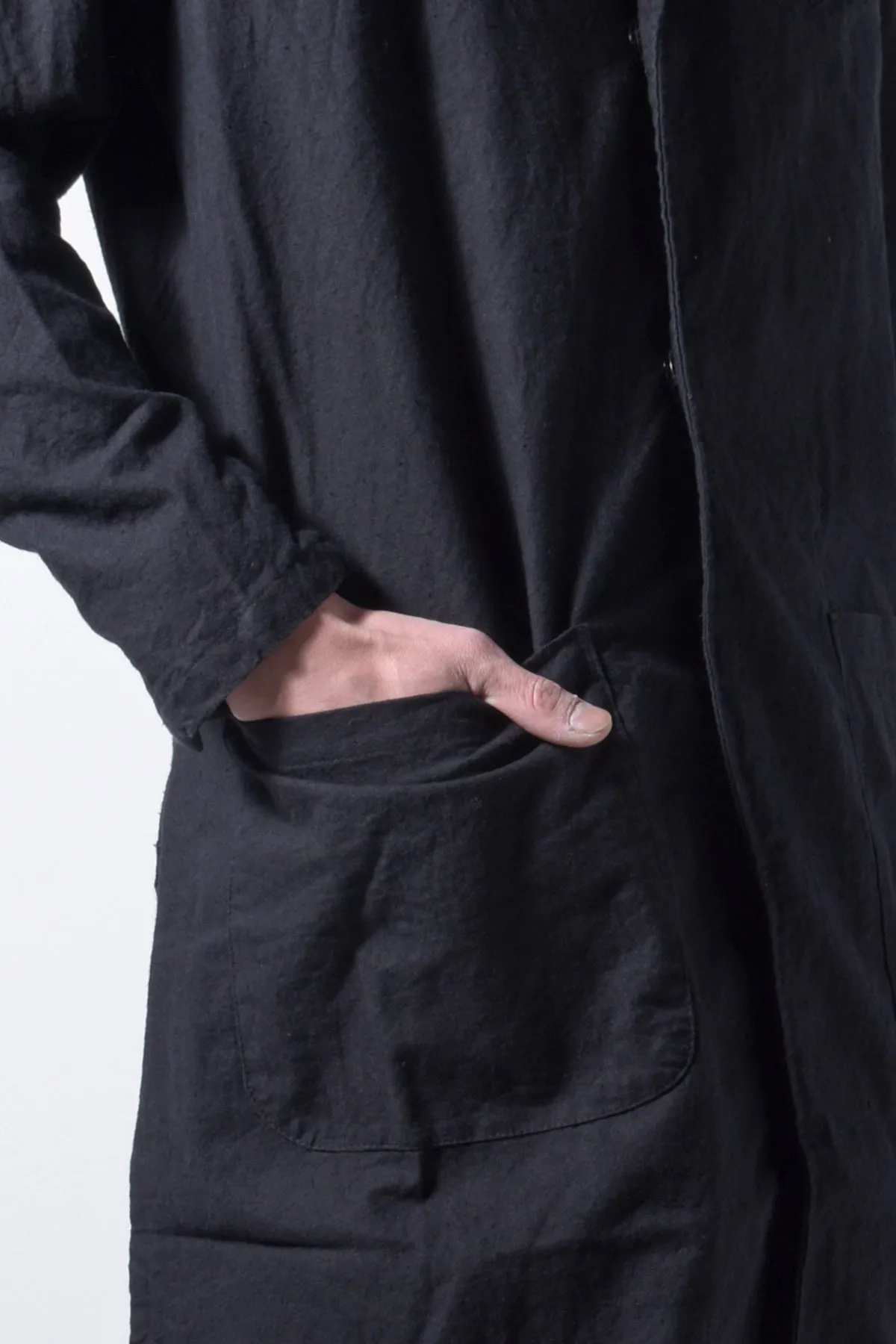 2202-JK05 Side Slit Coat 02 Black